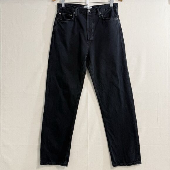 Agolde Denim - AGOLDE 90's High Rise Straight Black Jeans Womens Size 29 X 29